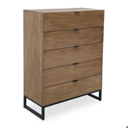 Commode 5 tiroirs Panara Chêne Clair