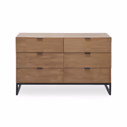 Commode 6 tiroirs Panara Chêne Clair