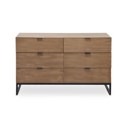Commode 6 tiroirs Panara Chêne Clair