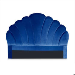 Tête de lit Mermaid 140 cm Velours Bleu