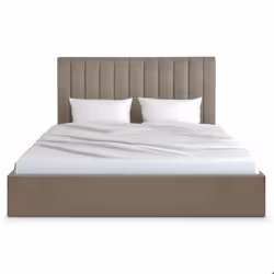 Lit Coffre Songe + Sommier Velours Taupe 180cm