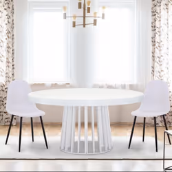 Table ovale extensible Eliza Blanc