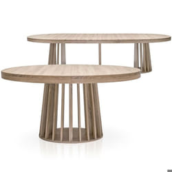 Table ovale extensible Eliza Chêne clair