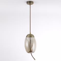Suspension LED Odalia Verre Transparent fumé