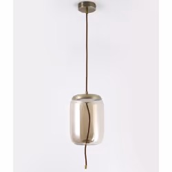 Suspension LED Odalys Verre Transparent fumé