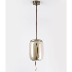 Suspension LED Odalys Verre Transparent fumé