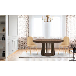 Table ovale extensible Eliza Bois noisette