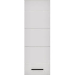 Meuble à étagères avec porte Biancom L38xH110cm Blanc brillant