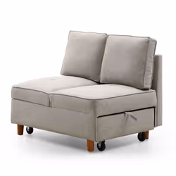 Banquette 2 places convertible Zinez Tissu Beige