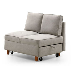 Banquette 2 places convertible Zinez Tissu Beige