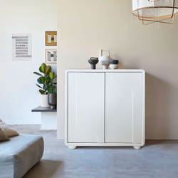 Buffet armoire de rangement design Valone L80cm Blanc