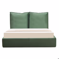 Lit-coffre Coussino sommier relevable 160x200cm Velours Vert