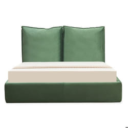 Lit-coffre Coussino sommier relevable 140x190cm Velours Vert
