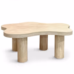 L'élégance naturelle au service du design Coloris EFFET TRAVERTIN BEIGE Sublimez votre espace avec la table basse LAGOON en e ...