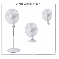 Ventilateur - OPTEX - Colonne 45 cm - 3 vitesses - 3 modes - Anti bruit