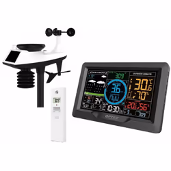 Station météo 5 en 1 wifi professionnelle avec capteur vent et sonde extérieure - optex