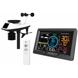 Station météo 5 en 1 wifi professionnelle avec capteur vent et sonde extérieure - optex