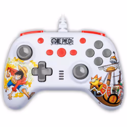 Konix One Piece, Manette de jeu, Nintendo Switch, PC, Croix directionnelle, Touche Menu, Analogique, Avec fil, USB