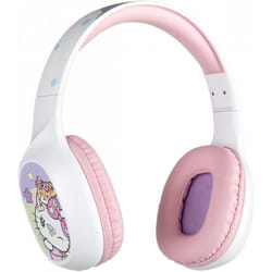 Konix Hello Kitty Casque Avec fil &sans fil Arceau Appels/Musique Bluetooth Blanc, Rose