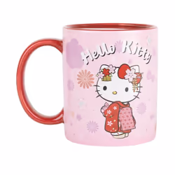 Konix KIMONO - Hello Kitty, Unique, 0,32 L, Rose, Rouge, Mug, Universel, 1 pièce(s)