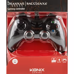 Konix Drakkar Battle Axe Noir USB Manette de jeu Analogique/Numérique PC