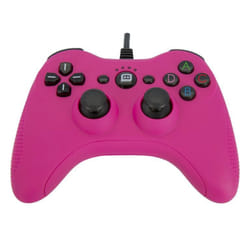 Konix 3328170240918 accessoire de jeux vidéo Rose USB Manette de jeu Analogique/Numérique PC, Playstation 3