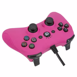 Konix 3328170240918 accessoire de jeux vidéo Rose USB Manette de jeu Analogique/Numérique PC, Playstation 3