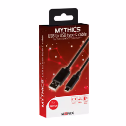 Konix 61881100047 câble USB 2 m USB 3.2 Gen 1 (3.1 Gen 1) USB A USB C Noir