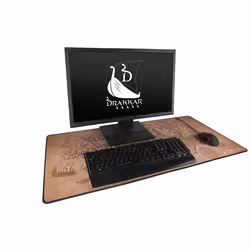 Konix Arnafelds Tapis de souris de jeu Beige, Noir, Marron