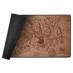 Konix Arnafelds Tapis de souris de jeu Beige, Noir, Marron