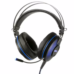 Konix Casque PS-U700 PS4 - Mythics, Avec fil, Jouer, Écouteurs, Noir, Bleu