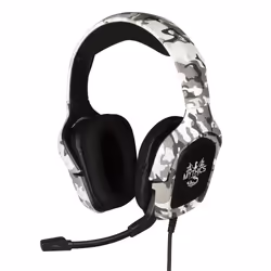 Konix Casque gaming Ares camo – Mythics, Avec fil, Jouer, 20 - 20000 Hz, Casque, Noir, Gris, Blanc