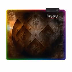 Konix Hetland, Multicolore, Image, Microfibre, Rouge/Vert/Bleu, Base antidérapante, Tapis de souris de jeu