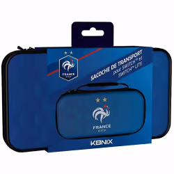 Konix FFF, Housse, Nintendo, Noir, Bleu, Nylon, Nintendo Switch, Résistant à la poussière, Résistant aux rayures