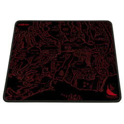 Konix Medalland Tapis de souris de jeu Noir, Rouge