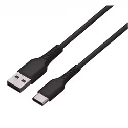 Konix Câble de charge - Mythics, 3 m, USB A, USB C, Noir