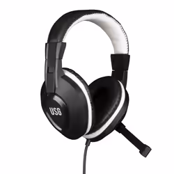 USG Gaming 78301113347, Avec fil, Jouer, 20 - 20000 Hz, Casque, Noir, Blanc
