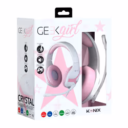 Konix Geek Girl Crystal Rose, Blanc
