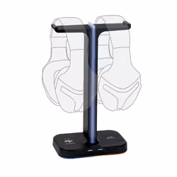 Konix FFF, Support de casque, Plastique, 525 g, Noir