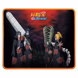 Konix Tapis de souris Akatsuki – Naruto, Noir, Rouge, Image, Nylon, Base antidérapante, Tapis de souris de jeu