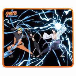 Konix Tapis de souris combat Naruto et Sasuke – Naruto, Multicolore, Image, Microfibre, Nylon, Base antidérapante, Tapis de s ...