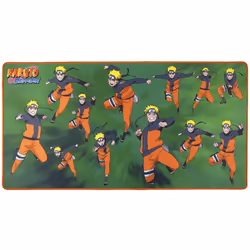 Konix Naruto KX MOUSEPAD XXL GREEN, Multicolore, Image, Base antidérapante, Tapis de souris de jeu