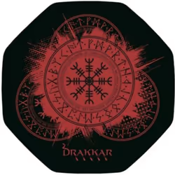 Konix Drakkar Tapis de sol Kattegat –, Intérieure, Tapis de sol, Noir, Rouge, Image, Room, 980 mm