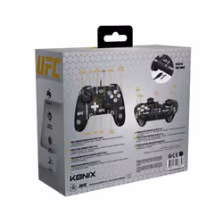 Konix UFC Noir, Blanc USB Manette de jeu Analogique/Numérique Nintendo Switch, Nintendo Switch Lite, PC - Vue supplémentaire 4