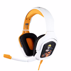 Konix Naruto universal, Avec fil, Jouer, 20 - 20000 Hz, 494 g, Casque, Noir, Blanc, Jaune