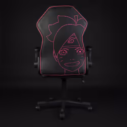 Konix Boruto, Fauteuil de gaming, Siège rembourré, Dossier rembourré, Universel, Métal, Noir