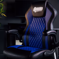Konix Boruto Fauteuil de gaming Siège rembourré Noir, Bleu