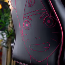 Konix Boruto Fauteuil de gaming Siège rembourré Noir, Bleu