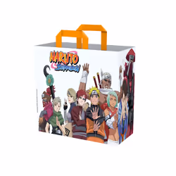 Konix Naruto Sac Cabas Blanc, Sac fourre-tout, Blanc, Polyéthylène téréphthalate (PET), Plastique recyclé, Image, Naruto, 450 ...