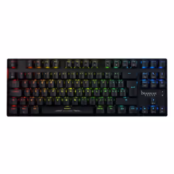 Konix Drakkar Clavier mécanique Alfheim TKL -, Avec fil, USB, Clavier mécanique, AZERTY, LED RGB, Noir